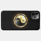 Gold Yin Yang auf schwarz Case-Mate iPhone Hülle (Rückseite (Horizontal))