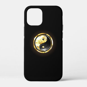 Gold Yin Yang auf schwarz Case-Mate iPhone Hülle