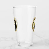 Gold Yin Yang auf schwarz Glas (Rechts)