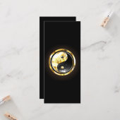 Gold Yin Yang auf schwarz Karte (Vorderseite/Rückseite Beispiel)