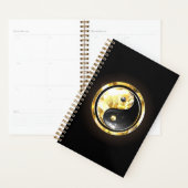 Gold Yin Yang auf schwarz Planer (Anzeige)