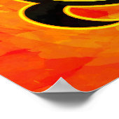 Gold Yin Yang Turtle Poster (Ecke)