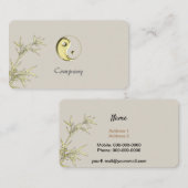 Gold Yin Yang Visitenkarte (Vorne/Hinten)