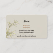 Gold Yin Yang Visitenkarte (Rückseite)