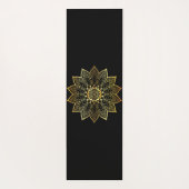 Gold Yoga Girl mit Chakras Yogamatte (Rückseite)