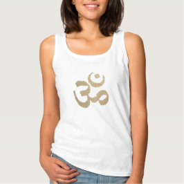 Gold Yoga Om Sign T-Shirt