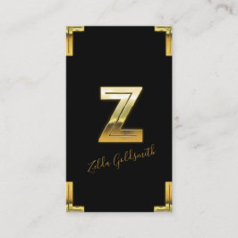 Gold Z - Visitenkarte für Erstmalige und Grenzüber