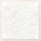 Gold Zebra Animal Print       Glasuntersetzer (Rückseite)