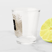 Gold Zebra Animal Print Monogram Schnapsglas (Rechts)