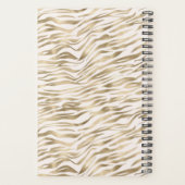 Gold Zebra Print Confetti Planer (Rückseite)