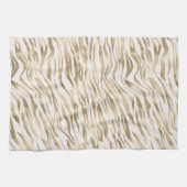 Gold Zebra Print Geschirrtuch (Horizontal)