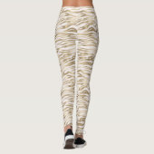 Gold Zebra Print Leggings (Rückseite)
