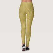Gold Zebra Print Leggings (Rückseite)