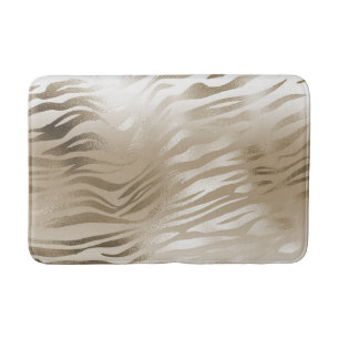 Gold Zebra Print Ombre Badematte
