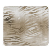 Gold Zebra Print Ombre            Schneidebrett (Vorderseite)