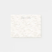 Gold Zebra Print Post-it Klebezettel (Vorderseite)