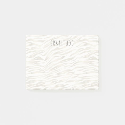 Gold Zebra Print Post-it Klebezettel (Vorderseite)