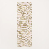 Gold-Zebra-Print Rouge Yogamatte (Vorderseite)