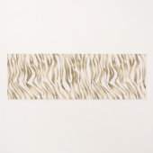 Gold-Zebra-Print Rouge Yogamatte (Vorderseite (Horizontal))