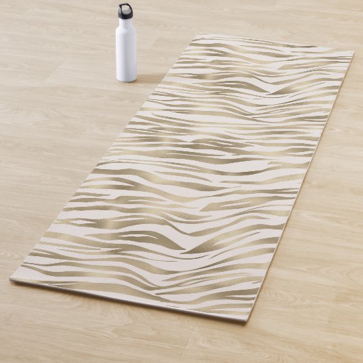 Gold-Zebra-Print Rouge Yogamatte (Beispiel)