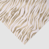 Gold Zebra Print Seidenpapier (Detail)