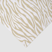 Gold Zebra Print Seidenpapier (Detail)