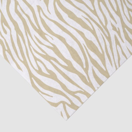 Gold Zebra Print Seidenpapier (Detail)
