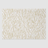 Gold Zebra Print Seidenpapier (Vorderseite)
