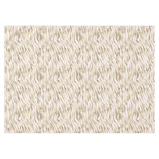 Gold Zebra Print Tischdecke (Vorderseite (Horizontal))