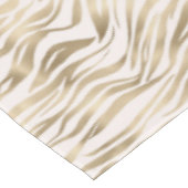 Gold Zebra Print Tischdecke (Schrägansicht)