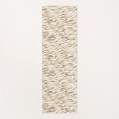 Gold Zebra Print Yogamatte (Vorderseite)