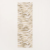 Gold Zebra Print Yogamatte (Rückseite)