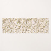 Gold Zebra Print Yogamatte (Vorderseite (Horizontal))