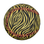 Gold Zebra Stripes Baseball (Vorderseite Links)