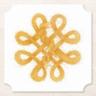 GOLD ZELLTIC KNOT Ticket Paper Untersetzer