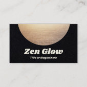 Gold Zen Circle Black Visitenkarte (Vorderseite)