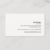 Gold Zen Tree Holistische und alternative Gesundhe Visitenkarte (Rückseite)