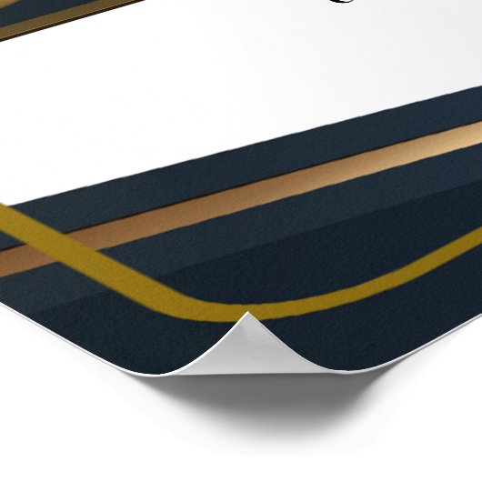 Gold-Zertifikat für die Wertsteigerung nach Kunden Poster (Ecke)