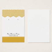 Gold Zickzack Anzeigetafel für den benutzerspezifi (Vorne & Hinten)