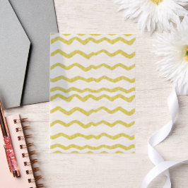 Gold Zickzack Stripe Muster Handgezeichnet Look Pergament Einladungen