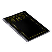 Gold Zierelemente Gerahmt Notizblock (Rechte Seite)