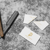 Gold-Zierlogo Visitenkarte