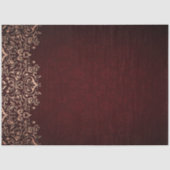 Gold Zierspitzen Burgund Decoupage 20x30 Seidenpapier (Vorderseite)