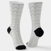 Gold Zig Zag Zickzack Socken (Gewinkelt)