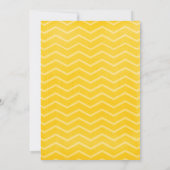 Gold Zigzag Bridal Dusche Einladungen (Rückseite)