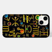 GOLD ZODIAC BIRTHDAY JEWELS,GEMSTONES,ASTROLOGIE Case-Mate iPhone HÜLLE (Rückseite (Horizontal))