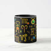 GOLD ZODIAC BIRTHDAY JEWELS,GEMSTONES,ASTROLOGIE TASSE (Zentrum)