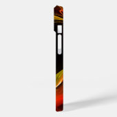 GOLD ZODIAC SIGN LEO Red Yellow Fraktal Wirbel Case-Mate iPhone Hülle (Rückseite / Links)