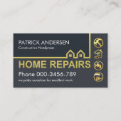 Gold-Zuhause-Bauweise Grenzlandschaft Visitenkarte (Vorderseite)