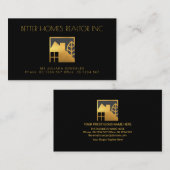 Gold Zuhause Landscape Silhouette Property Manager Visitenkarte (Vorne/Hinten)